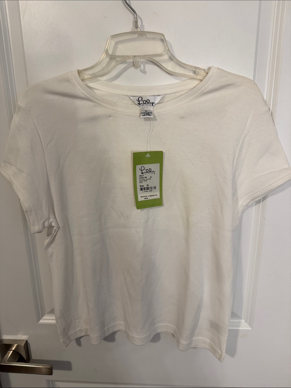 Lilly Pulitzer White Short Sleeve Crew Tee